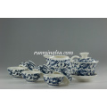 Qinghua Cerâmica Gift Tea Cup Set